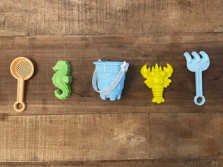 Piscina hinchable bebé Intex + juguetes de playa