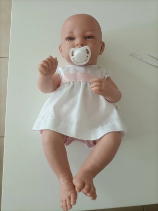 Muñeco bebé 40cm con chupete