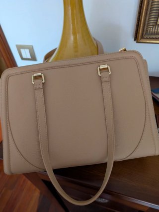 Bolso Love Moschino Beige Dorado Nuevo