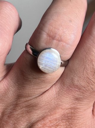 Anello Pietra di Luna Naturale