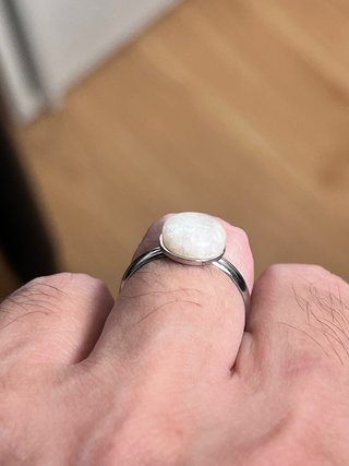 Anello Pietra di Luna Naturale