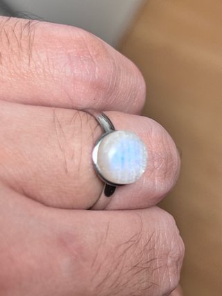 Anello Pietra di Luna Naturale