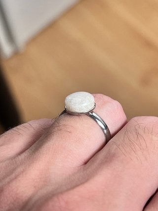 Anello Pietra di Luna Naturale