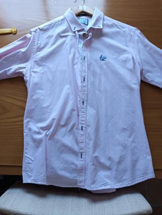 Camisa La Vespita Rayas Rosas y Blancas