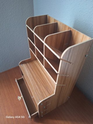 Organizador de escritorio de madera