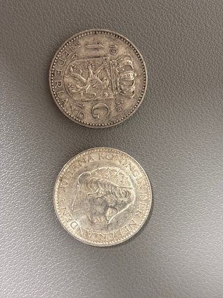 Lote 8 Monedas Florines Holandeses Plata