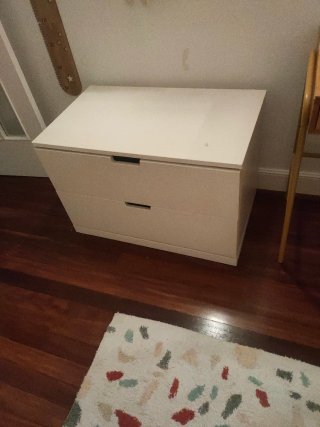 Cajonera Nordli blanca