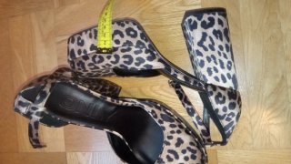 Zapatos tacón plataforma leopardo Talla 37