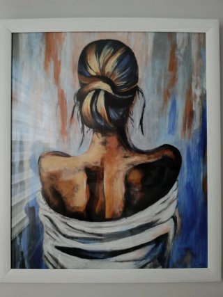 Cuadro mujer hecho a mano