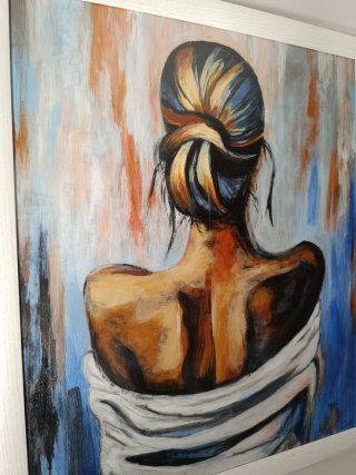 Cuadro mujer hecho a mano