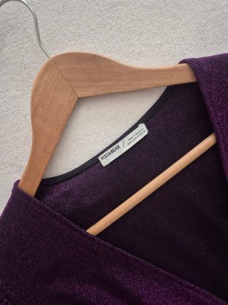 Vestido Pull&Bear Morado Brillo