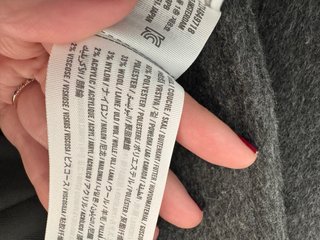 Abrigo lana Abercrombie & Fitch gris
