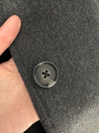 Abrigo lana Abercrombie & Fitch gris