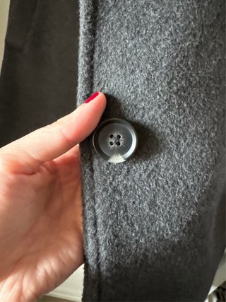Abrigo lana Abercrombie & Fitch gris
