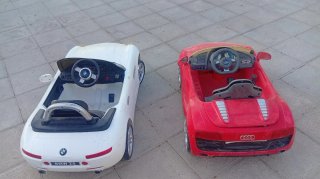 Coche eléctrico infantil BMW y Audi