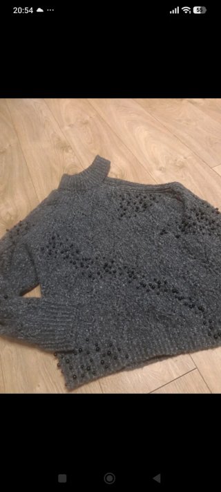 Jersey Zara Talla M Hombro Descubierto Perlas