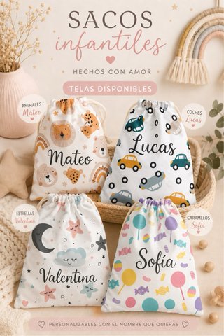 Saquito personalizado