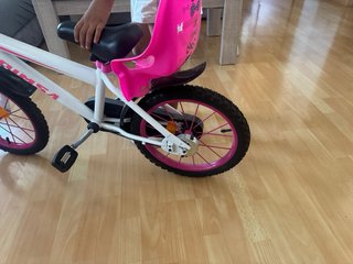 Bicicleta infantil Toimsa 16 rosa y blanca