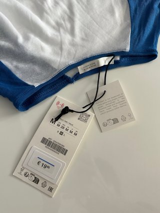 Camiseta Zara Supima Manga Larga Talla M