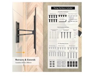 Soporte TV Pared 32-85 Negro