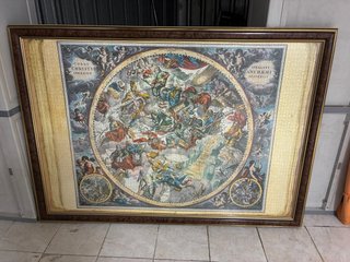 Cuadro Mapa Celeste Antiguo Coeli