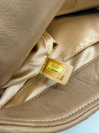 Bolso Chanel 19 Beige y Dorado