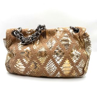 Bolso Chanel 19 Beige y Dorado