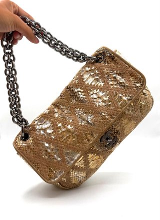 Bolso Chanel 19 Beige y Dorado