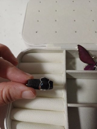 Anillo Acero Inoxidable Inspiración Oso Negro