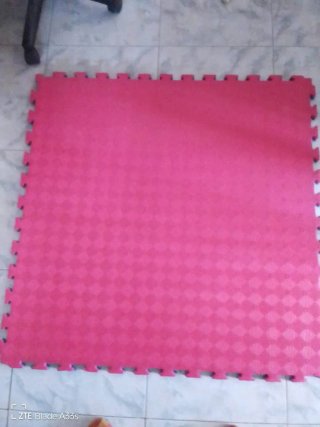 Tapete Tatami Puzzle Azul y rojo. 24 piezas.