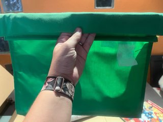 Organizzatore in tela verde Ikea