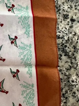 Pañuelo Ted Lapidus Paris estampado de pajaritos