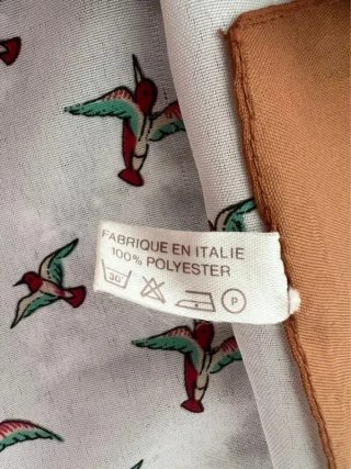Pañuelo Ted Lapidus Paris estampado de pajaritos