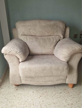 Sillón beige tela (2 unidades)