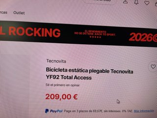 Bicicleta Estática Tecnovita BH
