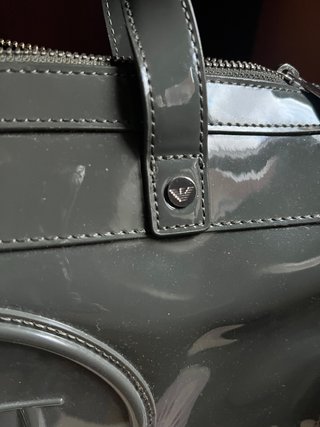 Borsa bauletto Giorgio Armani grigia