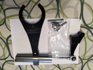 Amortiguador Öhlins Plata y Dorado