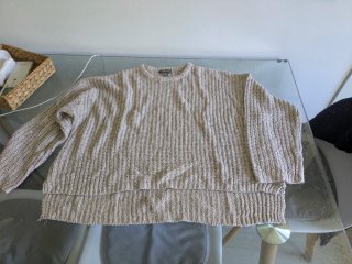 Jersey Primark beige lentejuelas talla M