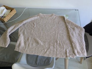 Jersey Primark beige lentejuelas talla M
