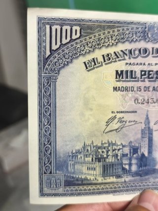 Billete 1000 Pesetas Banco de España 1928