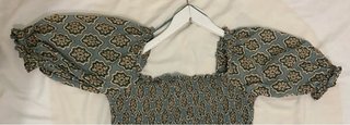 Blusa Zara manga abullonada estampado floral