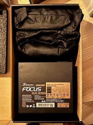 GPU 5700 XT+CPU Ryzen 7 2700X+Seasonic FocusGX-650