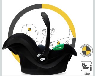Carrito bebé 3 en 1 Kinderkraft negro