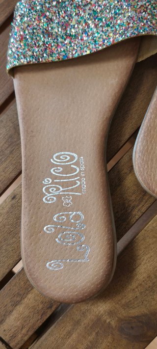 Sandalias Lola Rico Glitter Talla 40