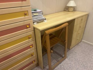 Cama nido 90cm metálica + Escritorio