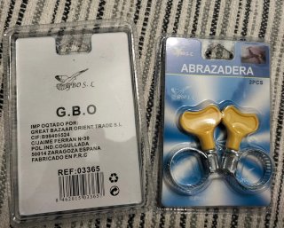 Abrazaderas para manguera G.B.O (2 uds)