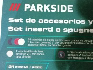 Set Pulido PARKSIDE 31 Piezas