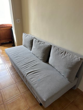 Sofá cama gris Ikea