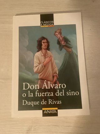 Libro “Don Alvaro o la fuerza del sino”