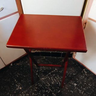 Mesita Plegable Madera Roja